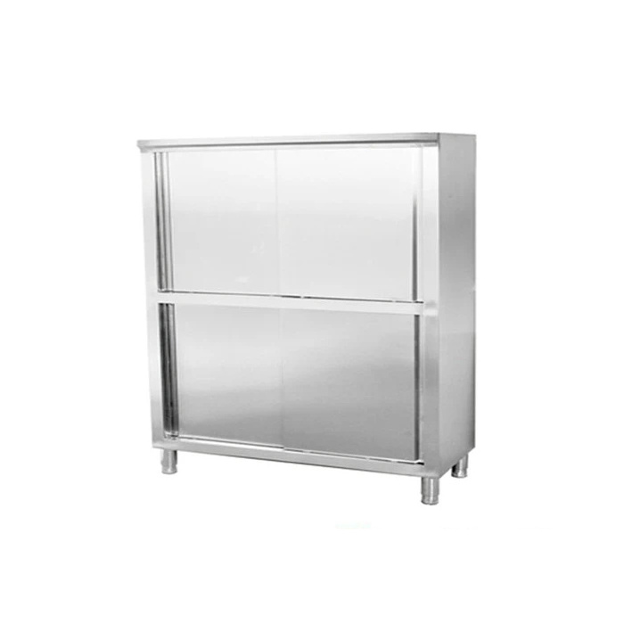 Modern Style High Gloss Adjustable foot Stainless Steel Kitchen Cabinet with four doors