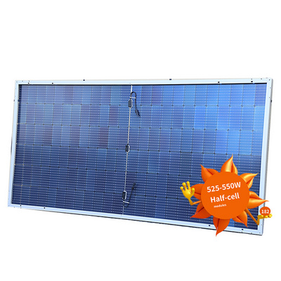 Home Use Solar Panels 525W 530W 540W 540W 550W Solar Panels Half Cell Monocrystalline Solar Panel Supplier