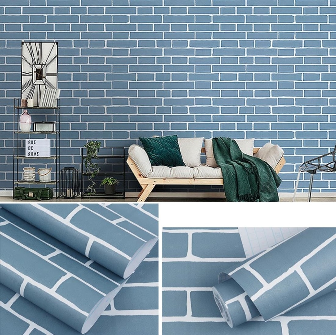 3d brick wall stickers black peel and stick wallpaper for home decor wallpaper 3d