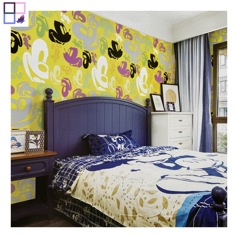 Mickey Mouse wallpaper cartoon characters wallpaper for children's room decoration