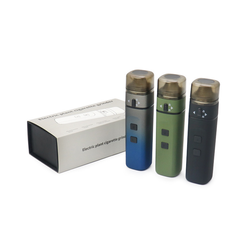 New Design Rechargeable Electric Pepper Grinder USB Automatic Pen Tobacco Herb Grinder Kit Smoking Accessory