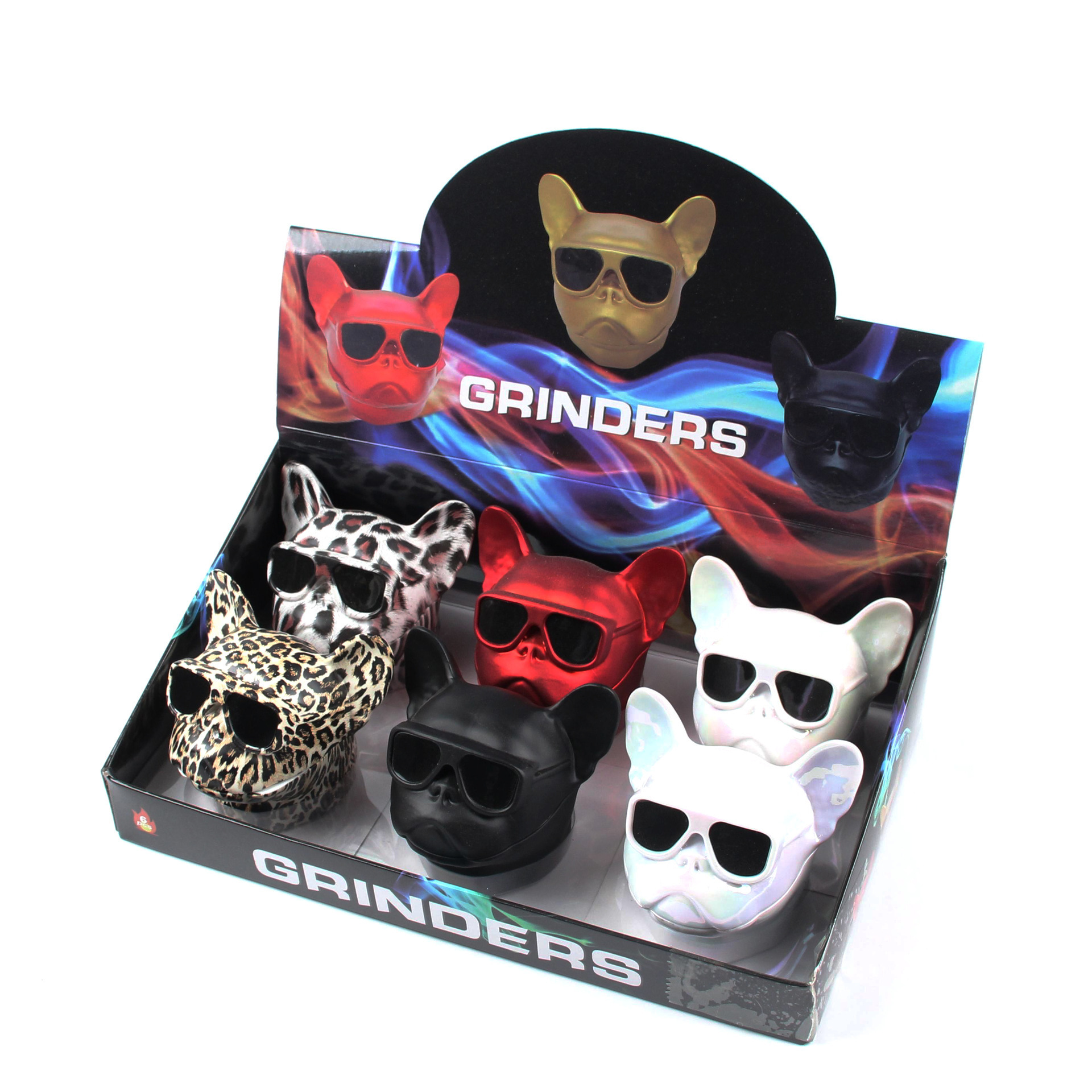 Portable Wholesale Aluminum alloy Dog Grinder Metal with Magnetic Closure Grinder