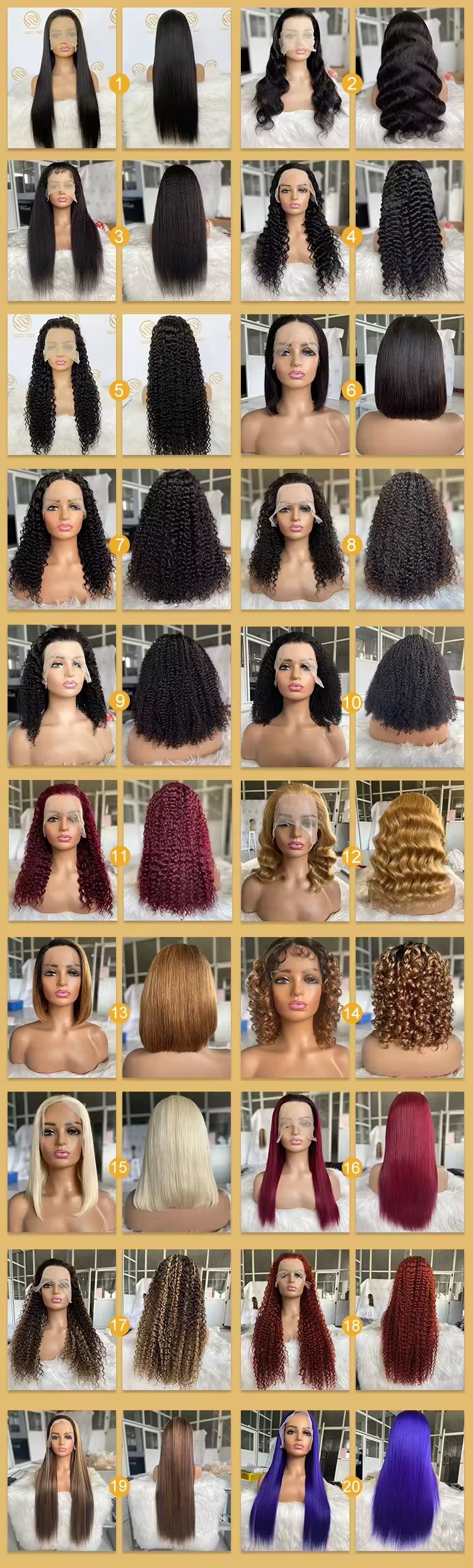 Free Sample 13x4 Lace Frontal Peruvian Hair Wig Raw Virgin Cuticle Aligned Hair Wigs 100% Human Hair Lace Front Water Wave Wig