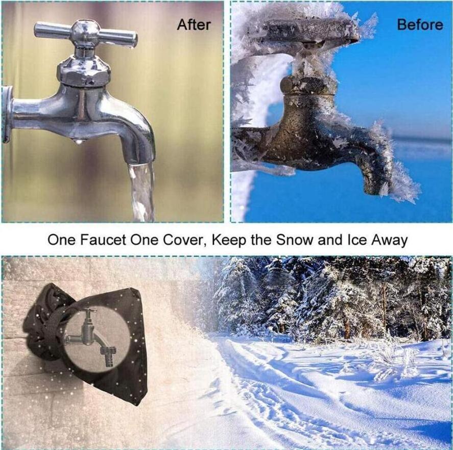 custom size Insulated Spigot Hose Bib Faucet Covers Waterproof Socks Outdoor Tap Faucet Cover For Winter Freeze Protection