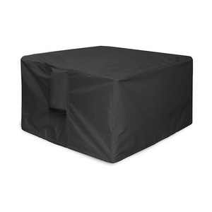 Black All-season Customized Patio outdoor Fire Pit Cover Anti UV High Density Oxfords