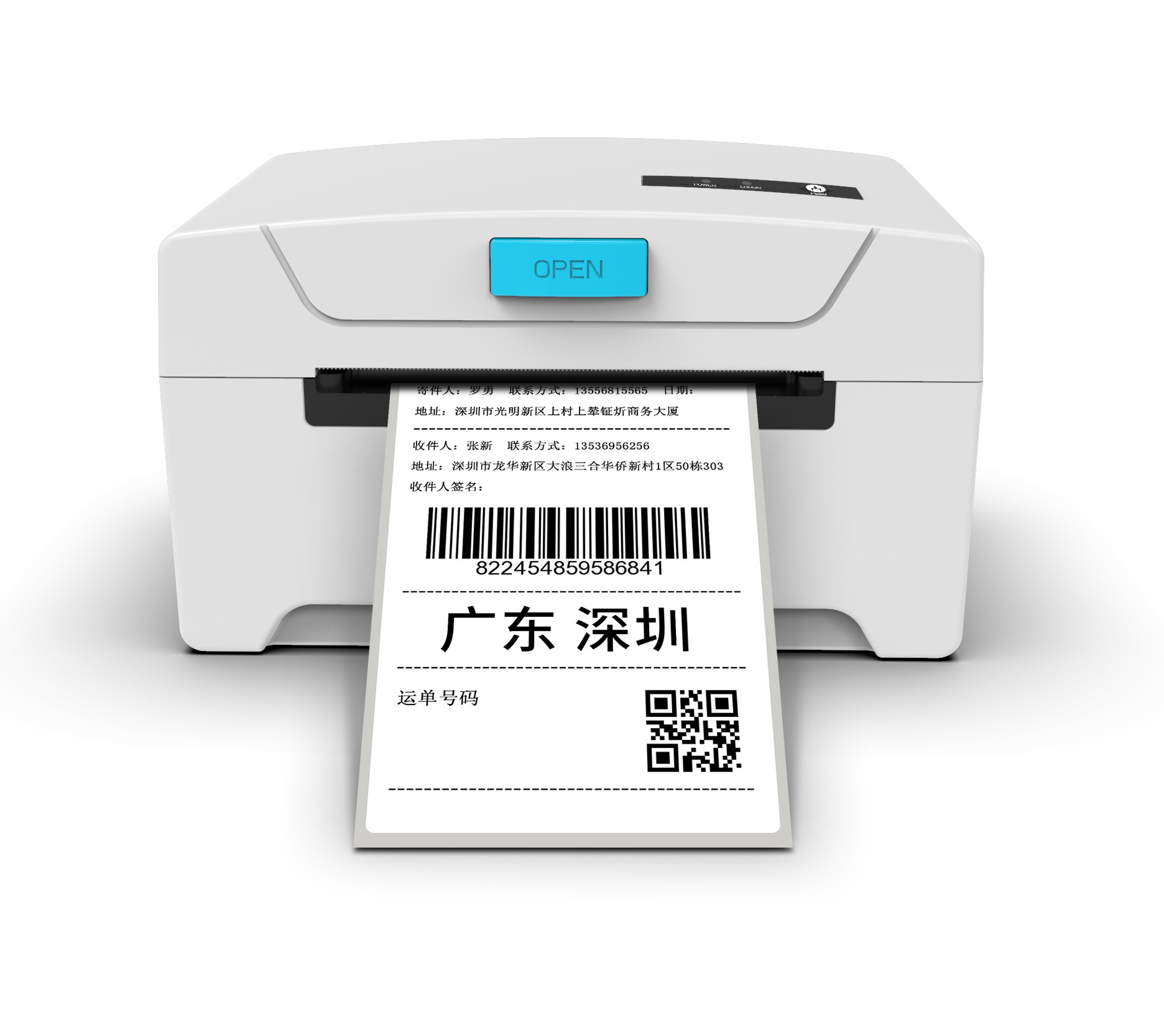 Three inch 80mm USB connection Blue Tooth Express label printer Pos Thermal Printer Barcode Sticker label printer