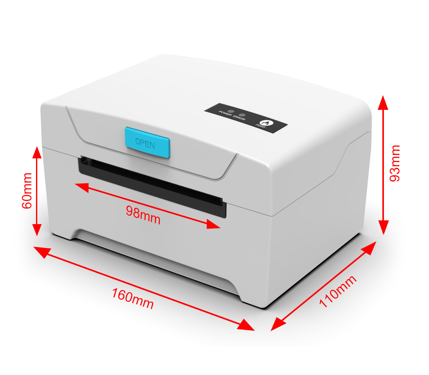 Three inch 80mm USB connection Blue Tooth Express label printer Pos Thermal Printer Barcode Sticker label printer