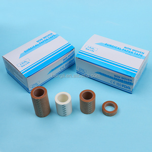 CE Certified Skin Color Micropore Tape /Paper Surgical Plaster with Breathable Non-woven and Hypoallergenic Hotmelt Glue