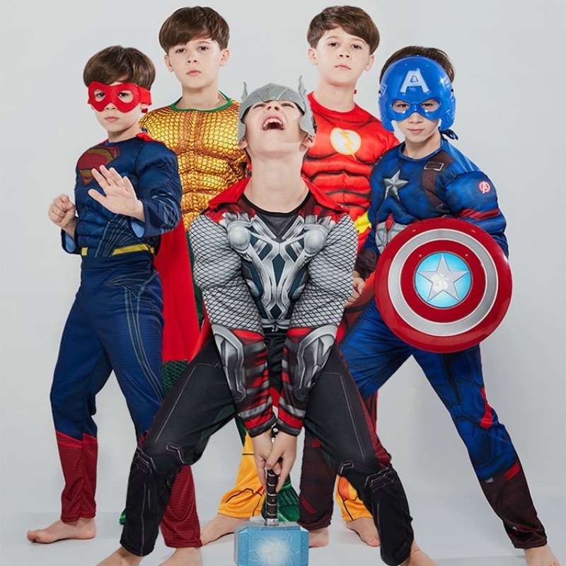 Boys Girls Movie Super Kids Cosplay Gift Birthday Party Theme Halloween Carnival Deluxe Costume