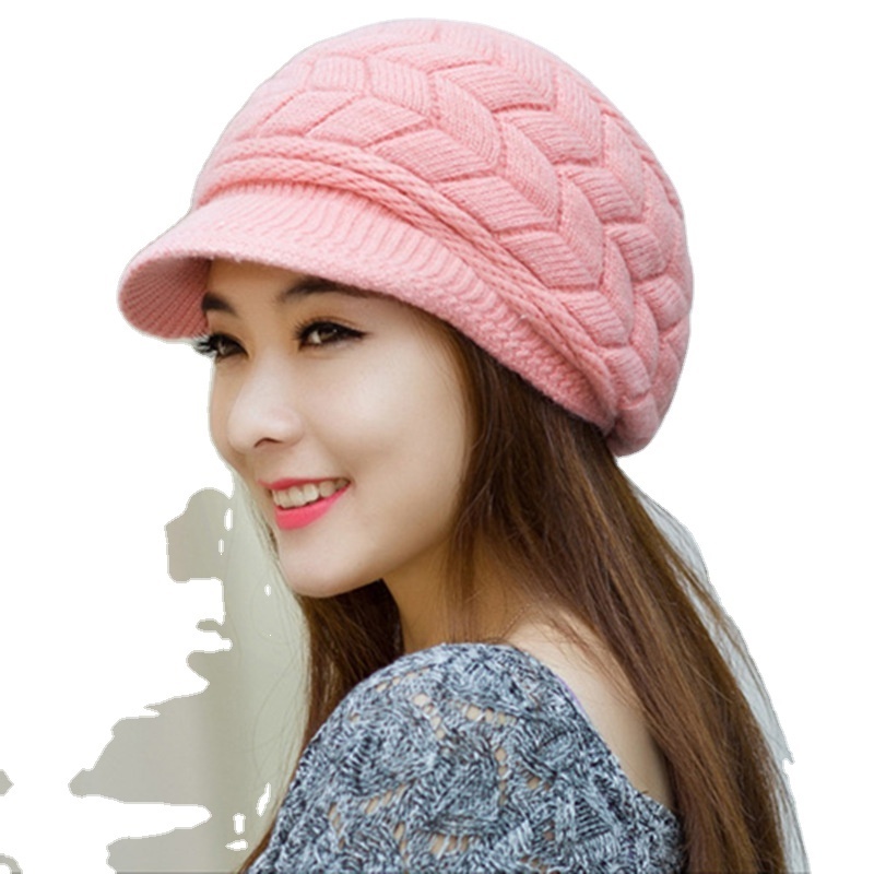 Winter Ladies Ear Berets Soft and warm suitable for outdoor travel skiing and skating Customizable logo multi-color optional hat