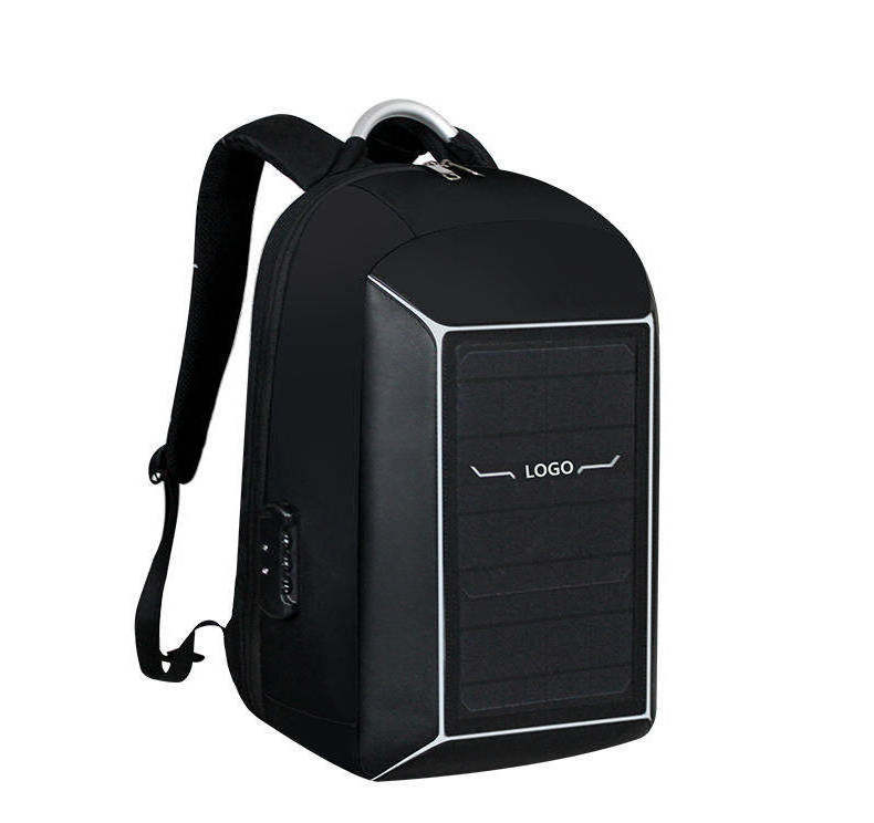 wholesale 20W solar power backpack waterproof with powerbank charger laptop backpack