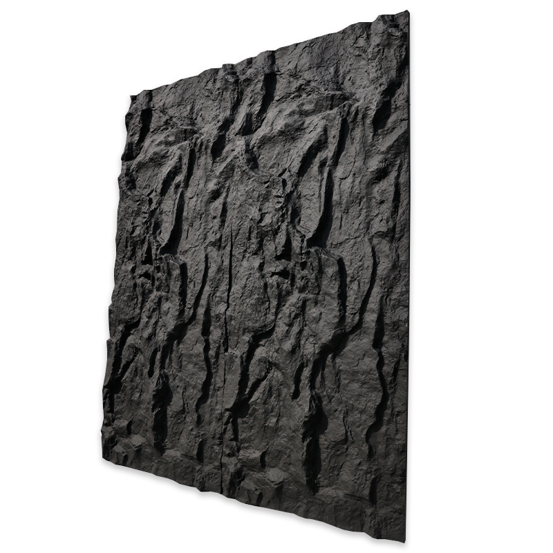 Pu stone wall panel polyurethane stone panel 3D wall panel board artificial light weight slate stone continuous texture big slab