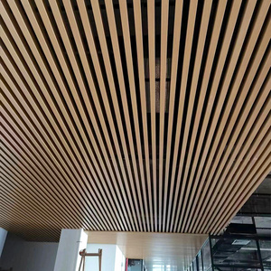 Waterproof Fireproof WPC Ceilings Panels Faux Wood Hollow WPC Wall Panel Outdoor Roof Ceiling Board indoor decoration