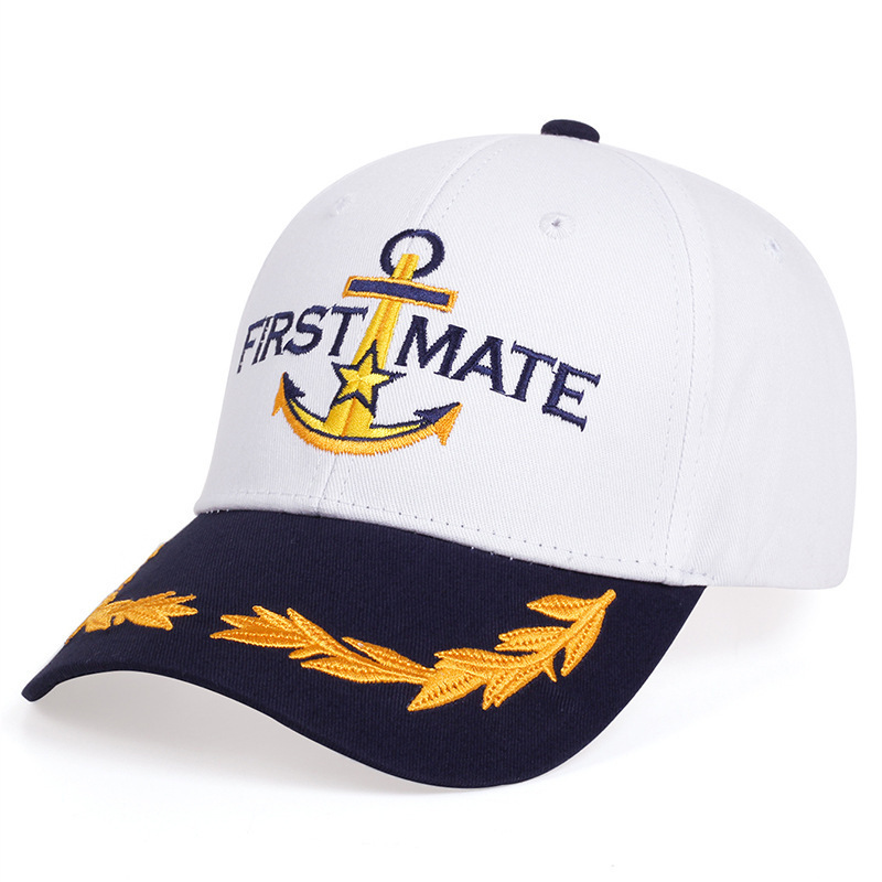 Captain Hat  Matching Skipper Boating Baseball Caps  Nautical Marine Sailor Navy  Party Hats