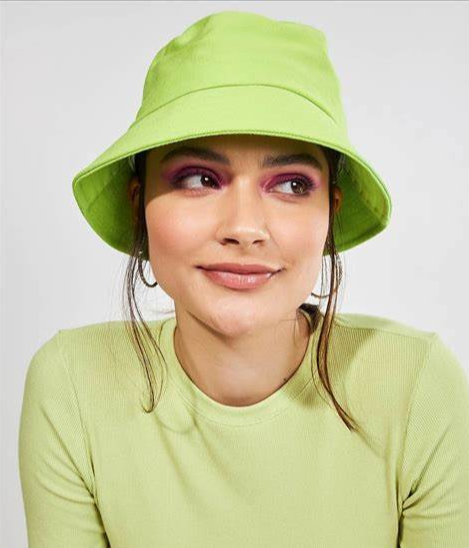 Cotton Neon Bucket Hats  Packable Fluorescent   Fishing Hunting Summer Travel Bucket Cap Hat