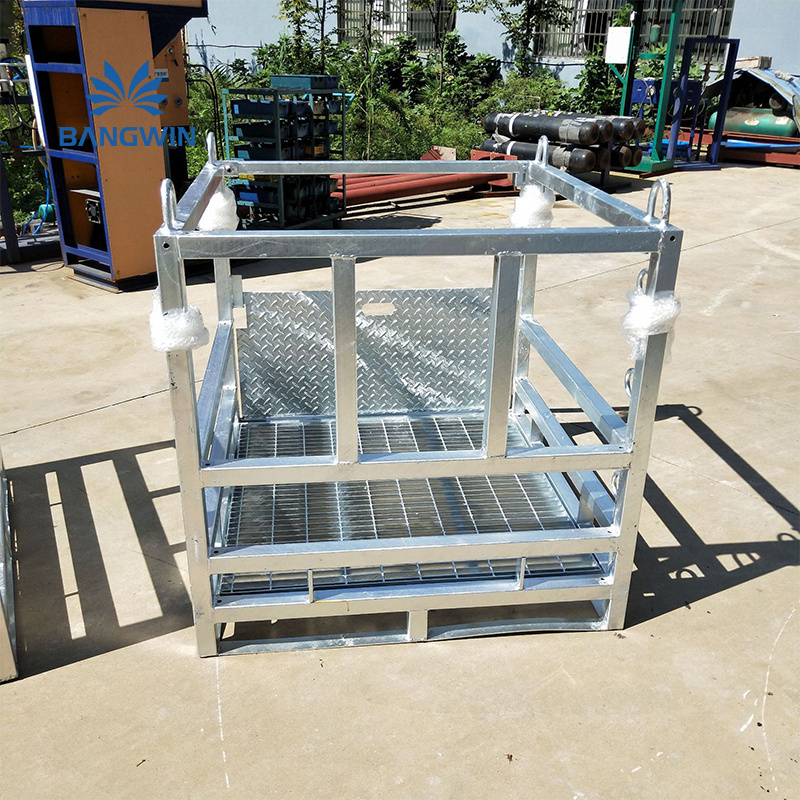 BW galvanised forklift storage transport metal galvanized cylinder gas stillage