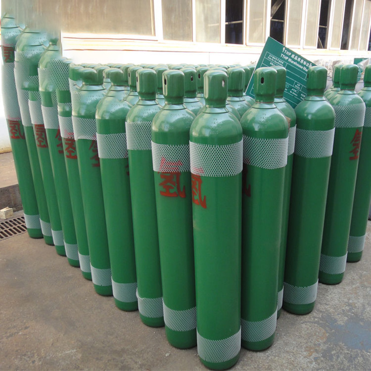 TUV approved high pressure seamless refillable 4L 8L 10L steel gas cylinder for co2/nitrogen/argon/helium/argon gas