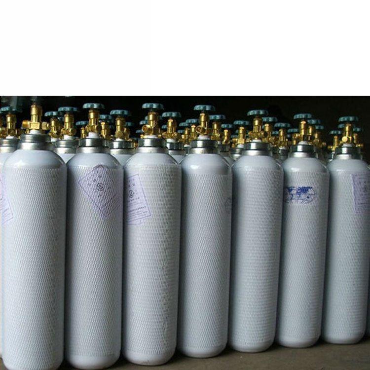 TUV approved high pressure seamless refillable 4L 8L 10L steel gas cylinder for co2/nitrogen/argon/helium/argon gas