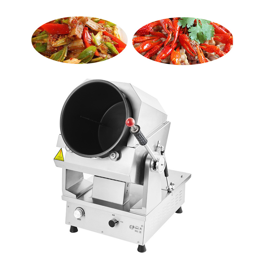 Commercial Electric Intelligent Automatic Stir Frying Machine Automatic Cooking Machine Gas Auto Cooking Stir Fryer