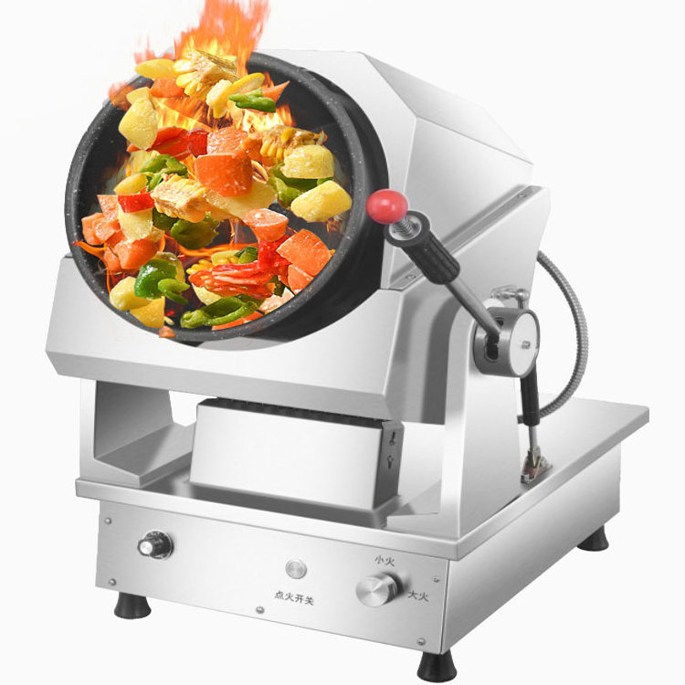 Commercial Electric Intelligent Automatic Stir Frying Machine Automatic Cooking Machine Gas Auto Cooking Stir Fryer