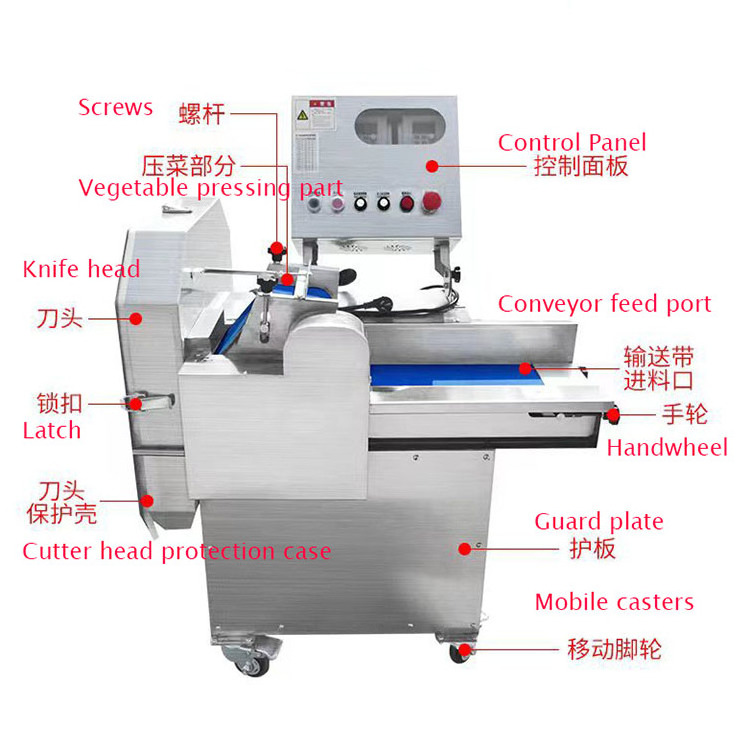 High Quality Vegetable Cutting Machine Onion Tomato Slicer Cutter  Leafy Vegetable Cabbage Cutter Shredder