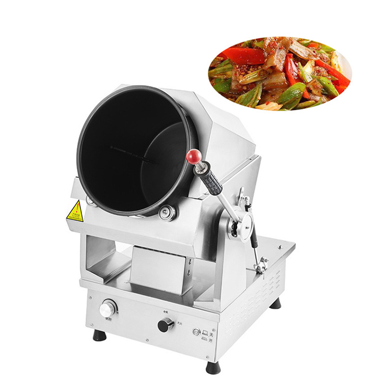 Commercial Electric Intelligent Automatic Stir Frying Machine Automatic Cooking Machine Gas Auto Cooking Stir Fryer