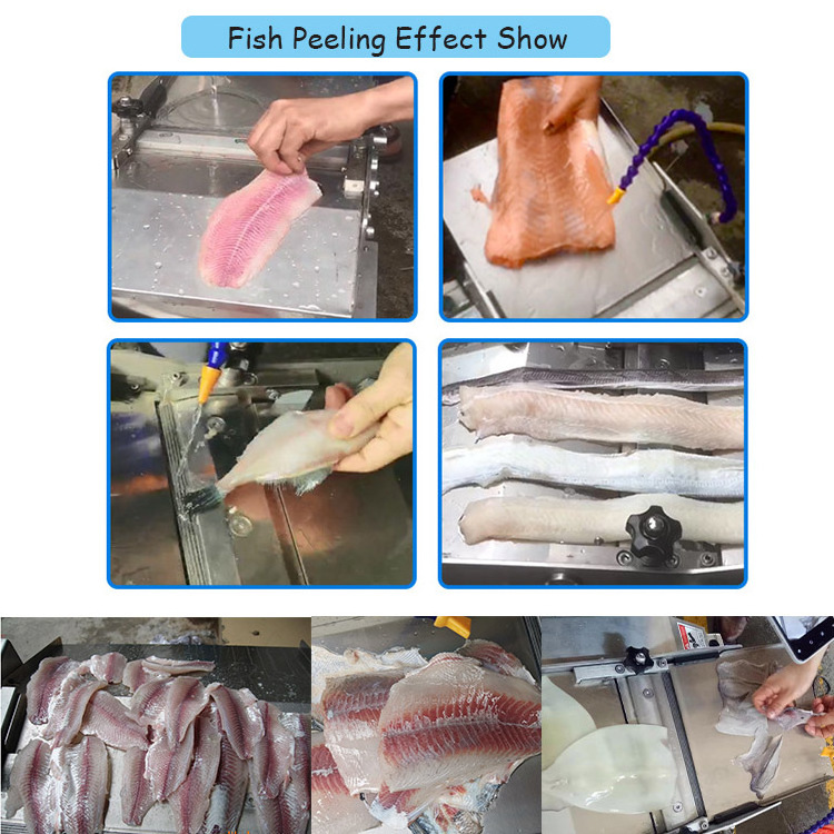 Fish Backbone Removing Machine Fish Fillet Machine Tilapia Skin Peeling Machine