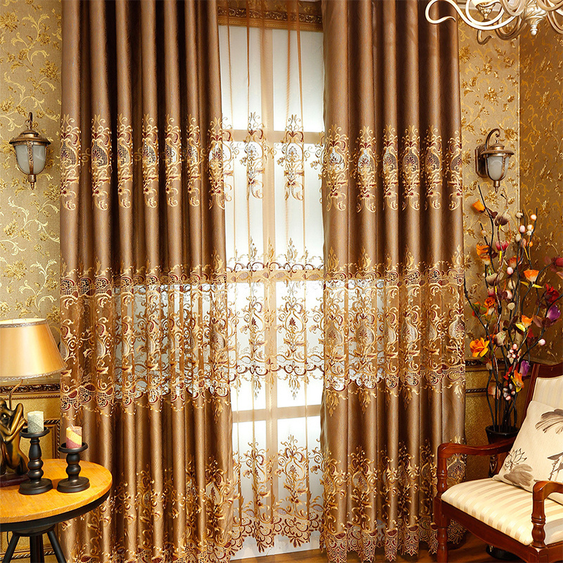 Bancy Cheap High Quality Turkish Style 100% Polyester Sheer Organza Tulle Voile Window Embroidered Curtain For Living Room