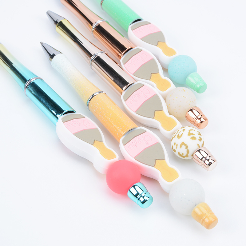 Soft Material Custom Silicone Focal Beads Beaded Pen Charms Baby's Teeth Beads And Charms For Pen Tops