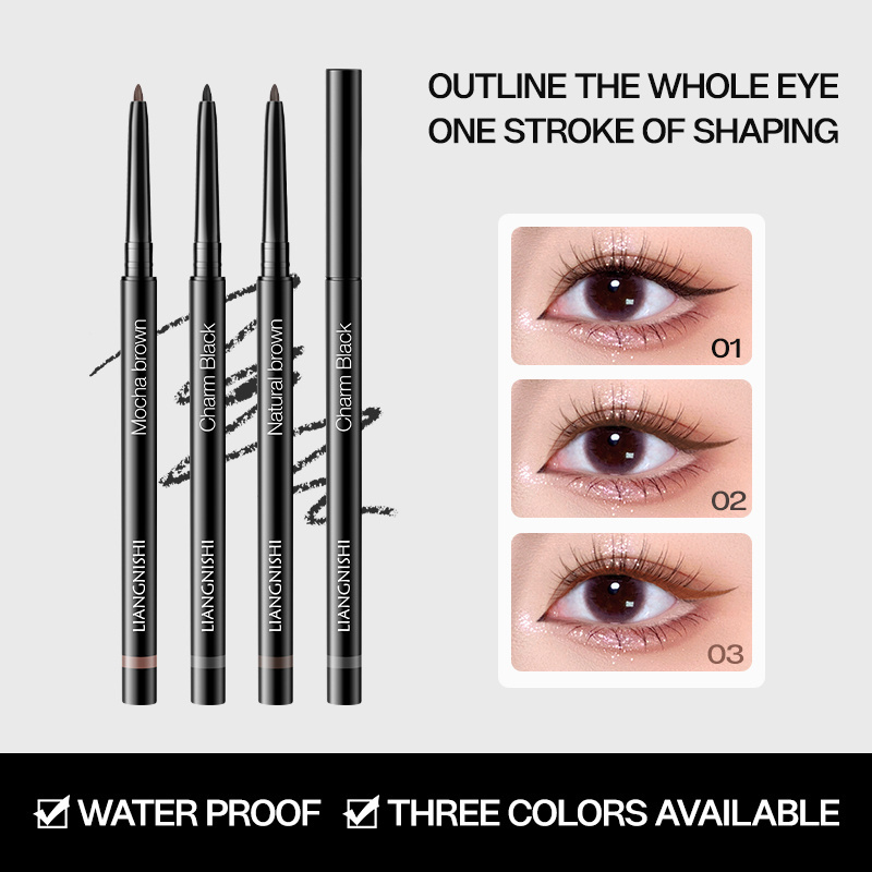 High Quality Private Label Vegan Smooth Long Lasting Waterproof Matte Eyeliner Pen Liquid Eyeliner Pencil Herbal Ingredients Eye