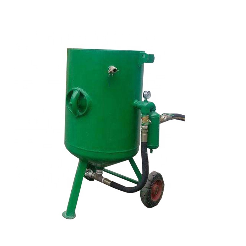 portable dry sand blasting machine with air compressor sandblaster for sale