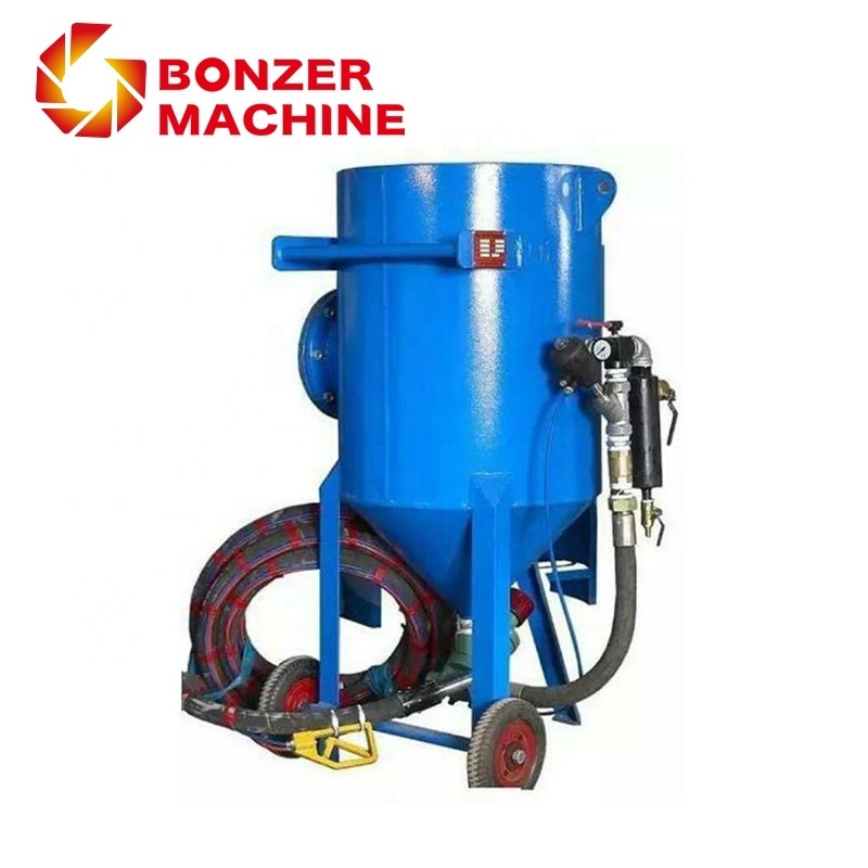 portable dry sand blasting machine with air compressor sandblaster for sale