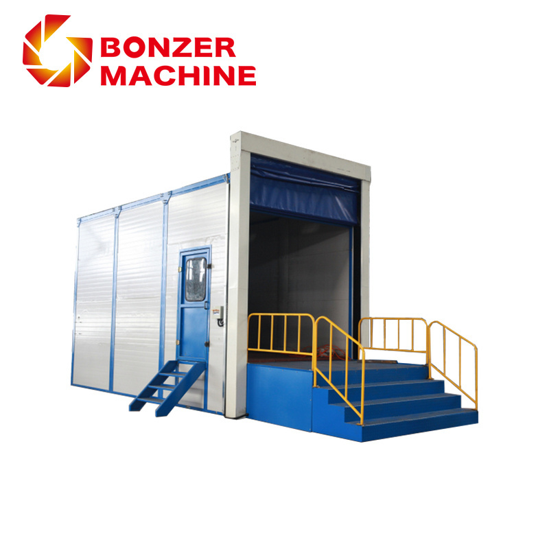 Indoor air sand blasting cabin/shot blasting room for auto spare parts/sand blast booth