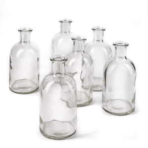 Wholesale mini portable wedding home party decorative apothecary glass clear jars bud vase