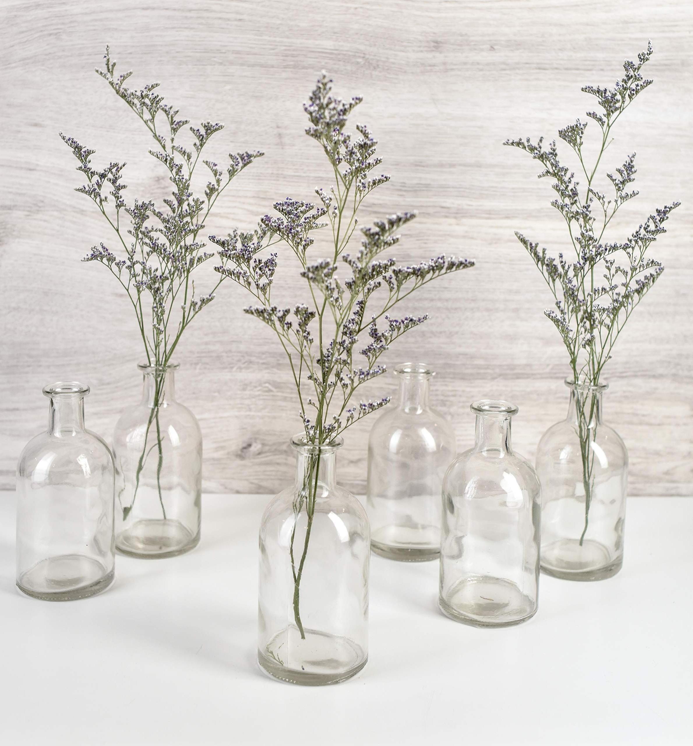 Wholesale mini portable wedding home party decorative apothecary glass clear jars bud vase