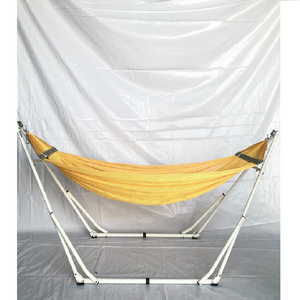 Made In Vietnam Good Quality Durable Steel Frame Folding Portable Hammock Frame Stand White Color