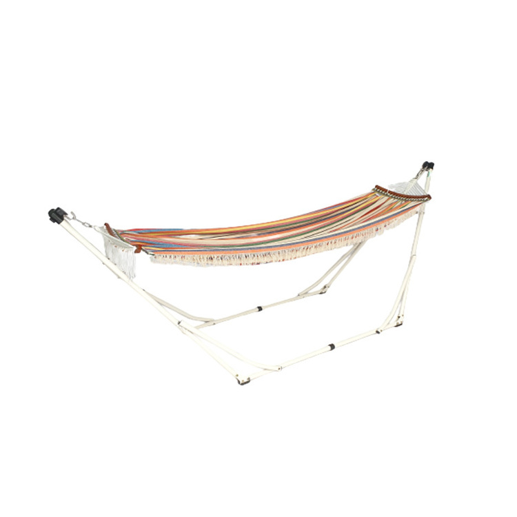 Best Selling Wholesale Adjustable Long Frame Venezuelan Hammock Folding White