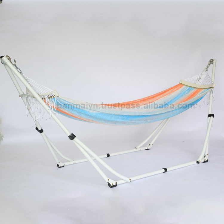 Best Selling Viet Nam Factory Large Metal Hammock Frame Canvas Portable Hammock Net