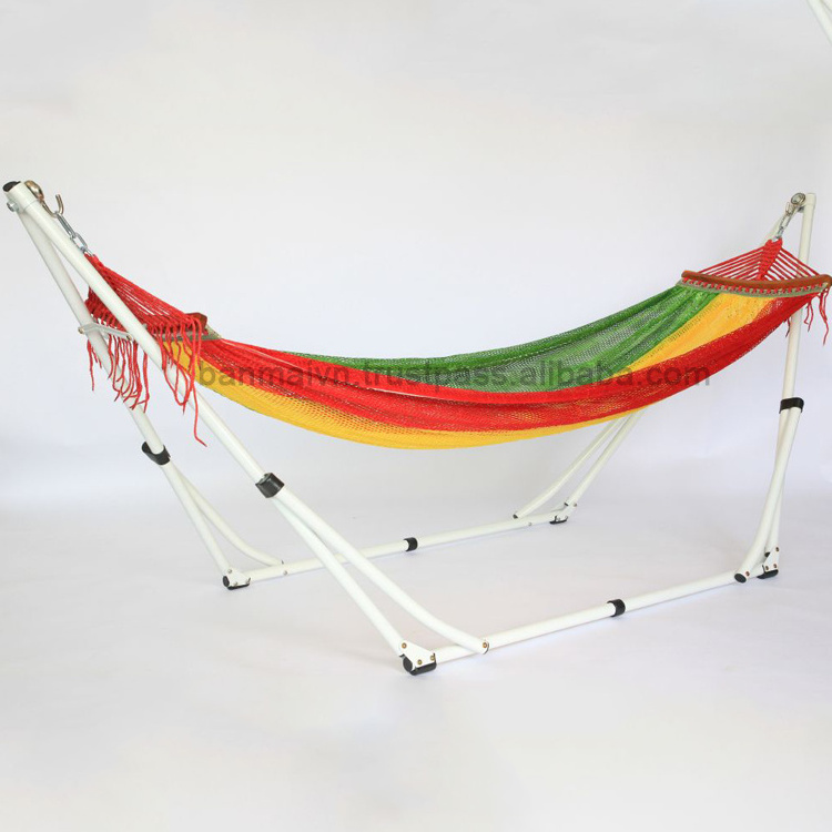 Best Selling Viet Nam Factory Large Metal Hammock Frame Canvas Portable Hammock Net