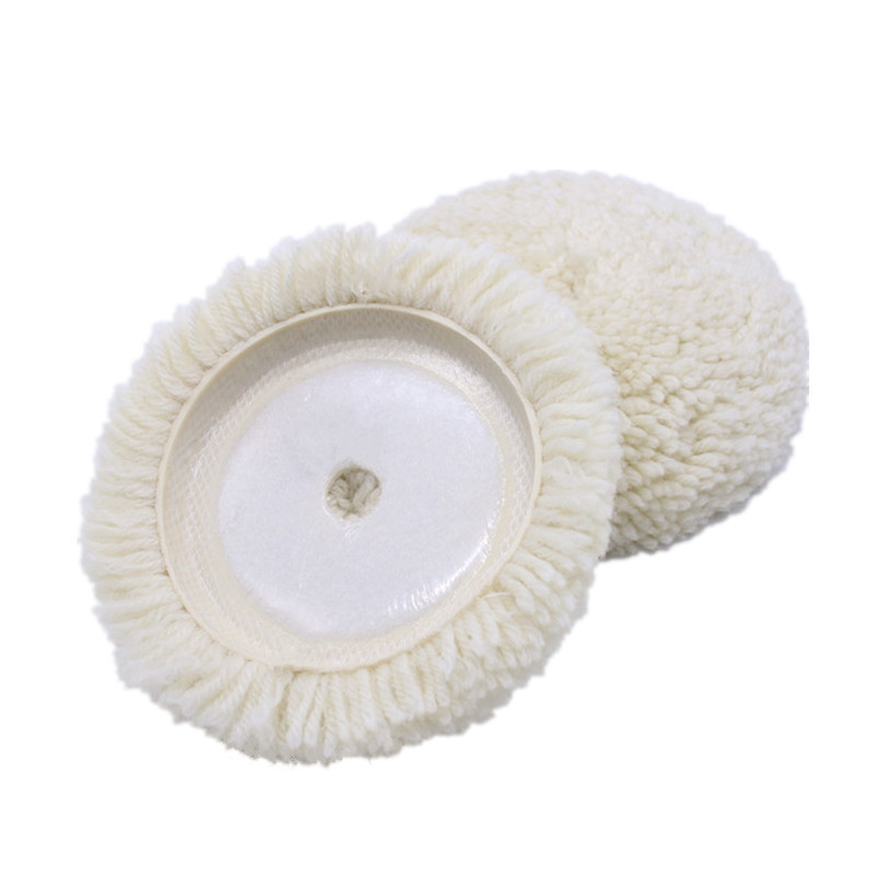 6 Inch Wool Polishing Pad  Single Sided Wool Buffing Wheels Wool Felt Polishing Wheels