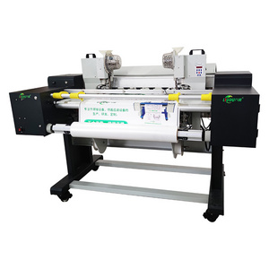 Roll-up poster display rack machine automatic sticker cutting automatic buckle machine for door-shaped display rack