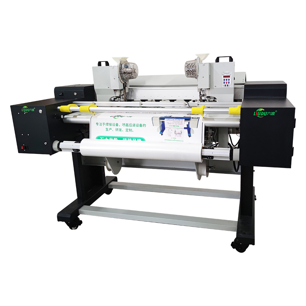 Automatic X display rack cutting and grommet machine poster display rack machine roll-up display rack machine