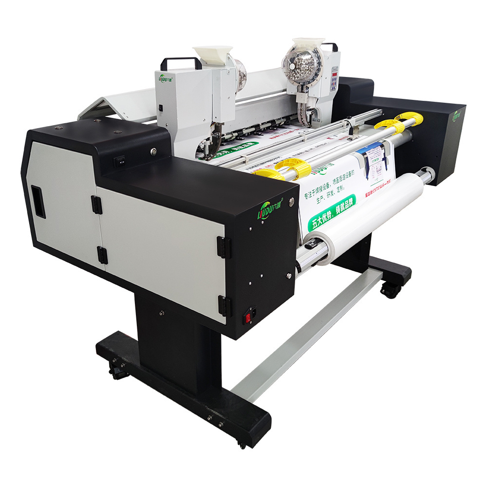 Automatic X display rack cutting and grommet machine poster display rack machine roll-up display rack machine