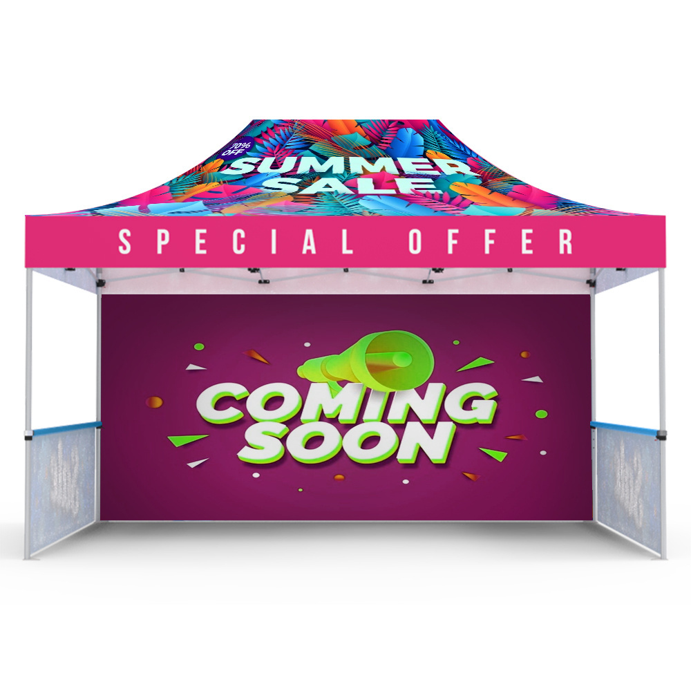 Aluminum Frame Trade Show Foldable Tents Custom Ez Up Canopy Carpa 10x20