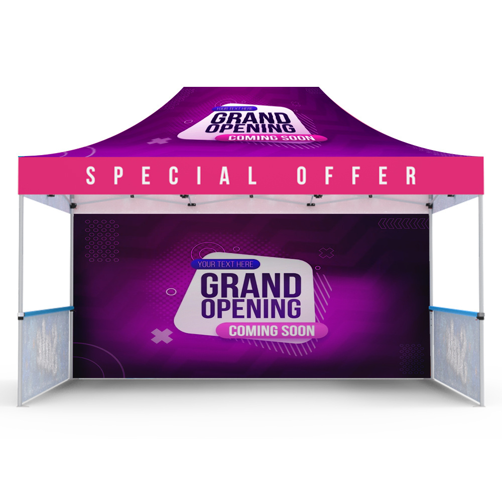 Free Design High Quality Custom Printed Commercial 10 X 20 Canopy Tent