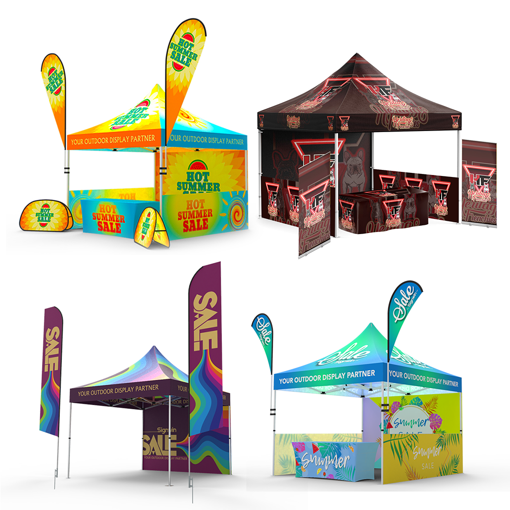 10x10 Outdoor Portable Tent Folding Stretch Custom Folding Paint Pop Up Tent 10x10 Trade Commercial Event Canopy Tent