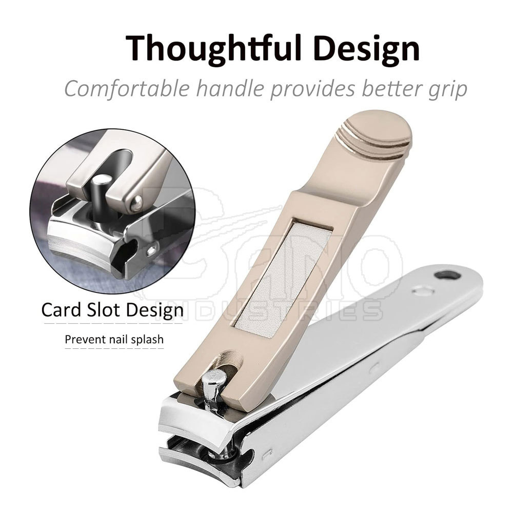 Factory Wholesale Rate Nail Cutter Stainless steel Small Portable Toe Finger Nail Clipper With File