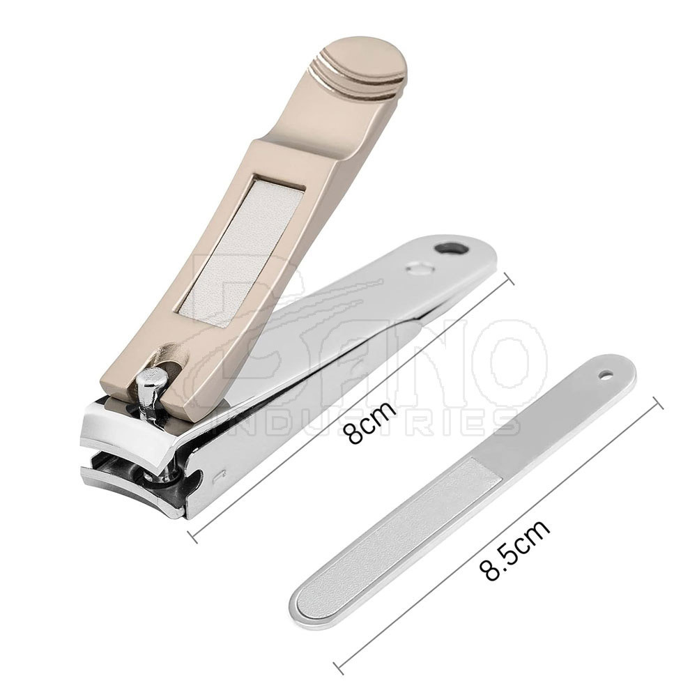 Factory Wholesale Rate Nail Cutter Stainless steel Small Portable Toe Finger Nail Clipper With File