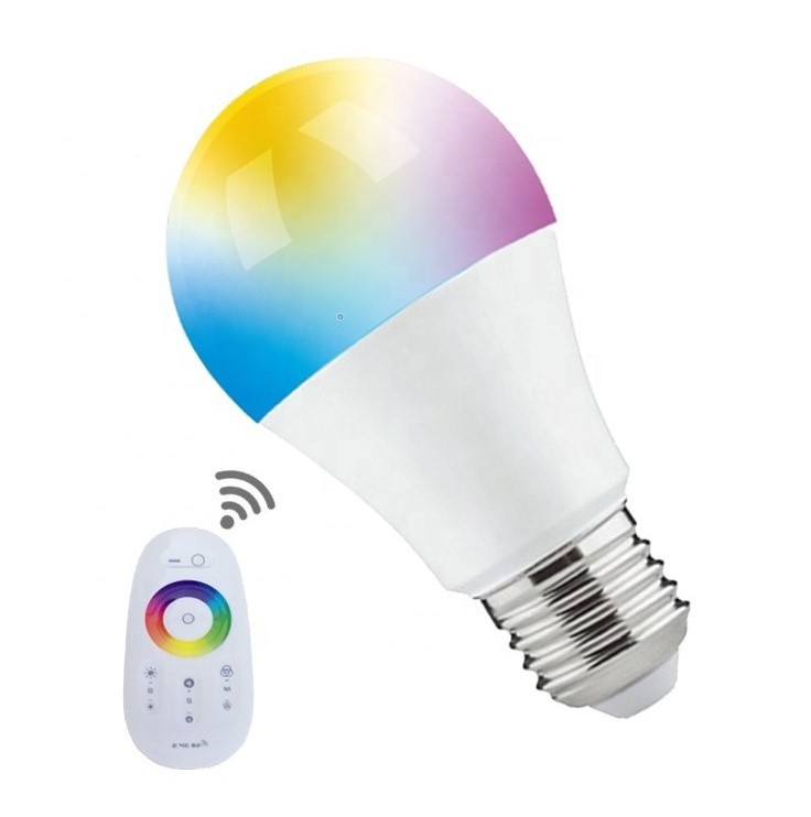 Banqcn B22 E26/e27 2.4G RF remote RGB Led Light Bulb Lamp 7w Work With Alexa Google Home App Voice Control