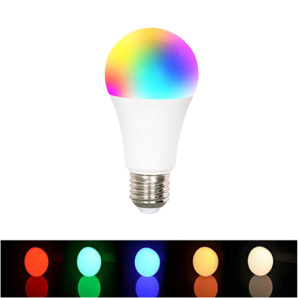 Banqcn A60 9W APP Control SMD LED Bulb, led smart lights Dimmable CCT Adjustable E27  RGB Smart WIFI LED Bulb Light